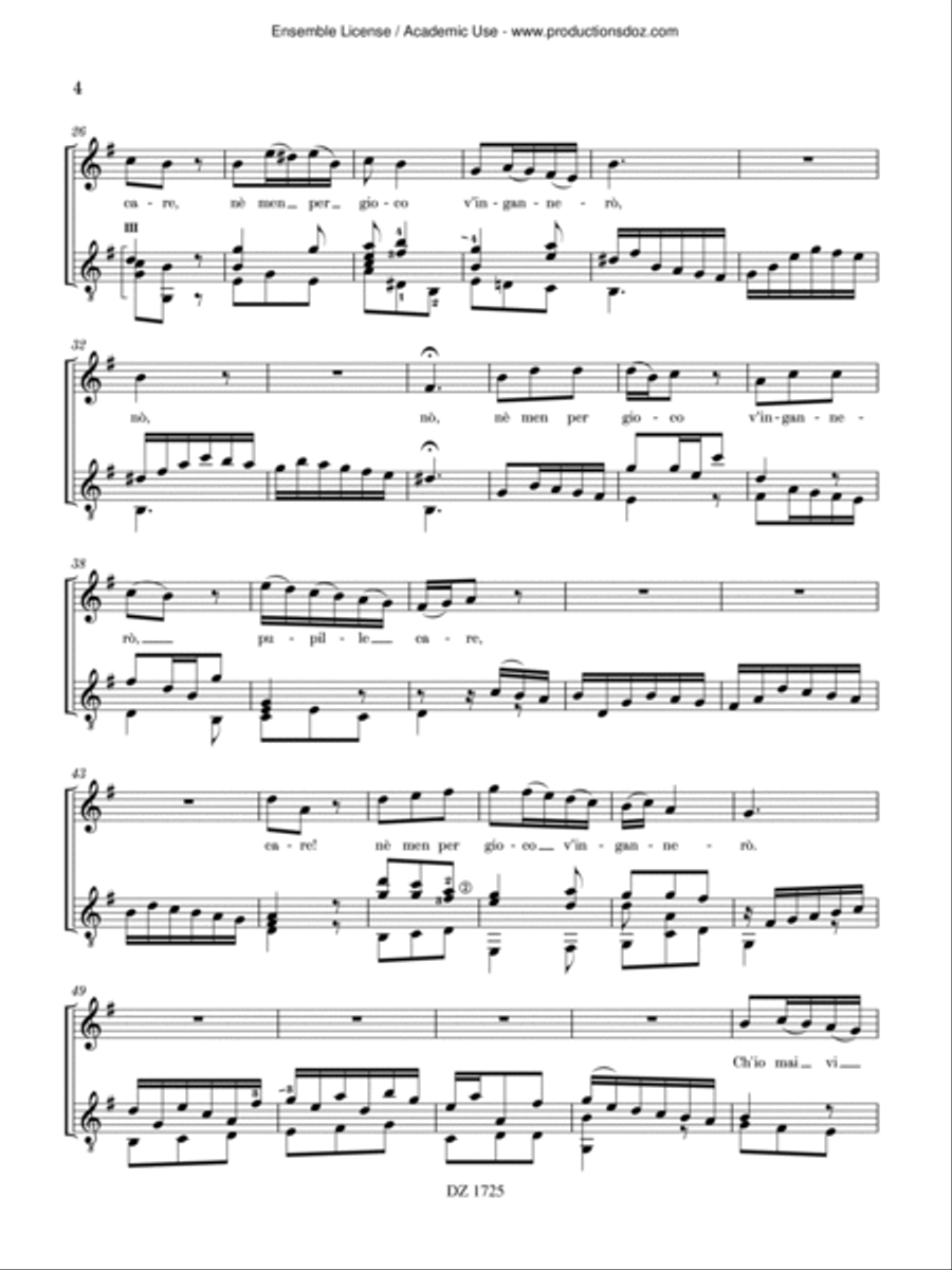 Ch’io mai Vi possa / Rejoice Classical Guitar scores gallery preview page 5