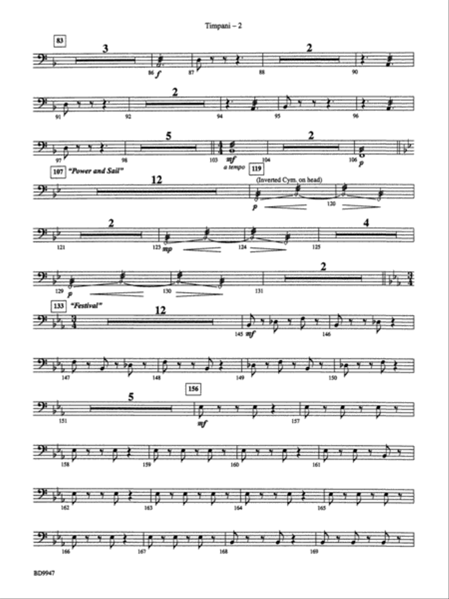 Chesapeake: Timpani Chesapeake: Timpani Concert Band scores gallery preview page 2