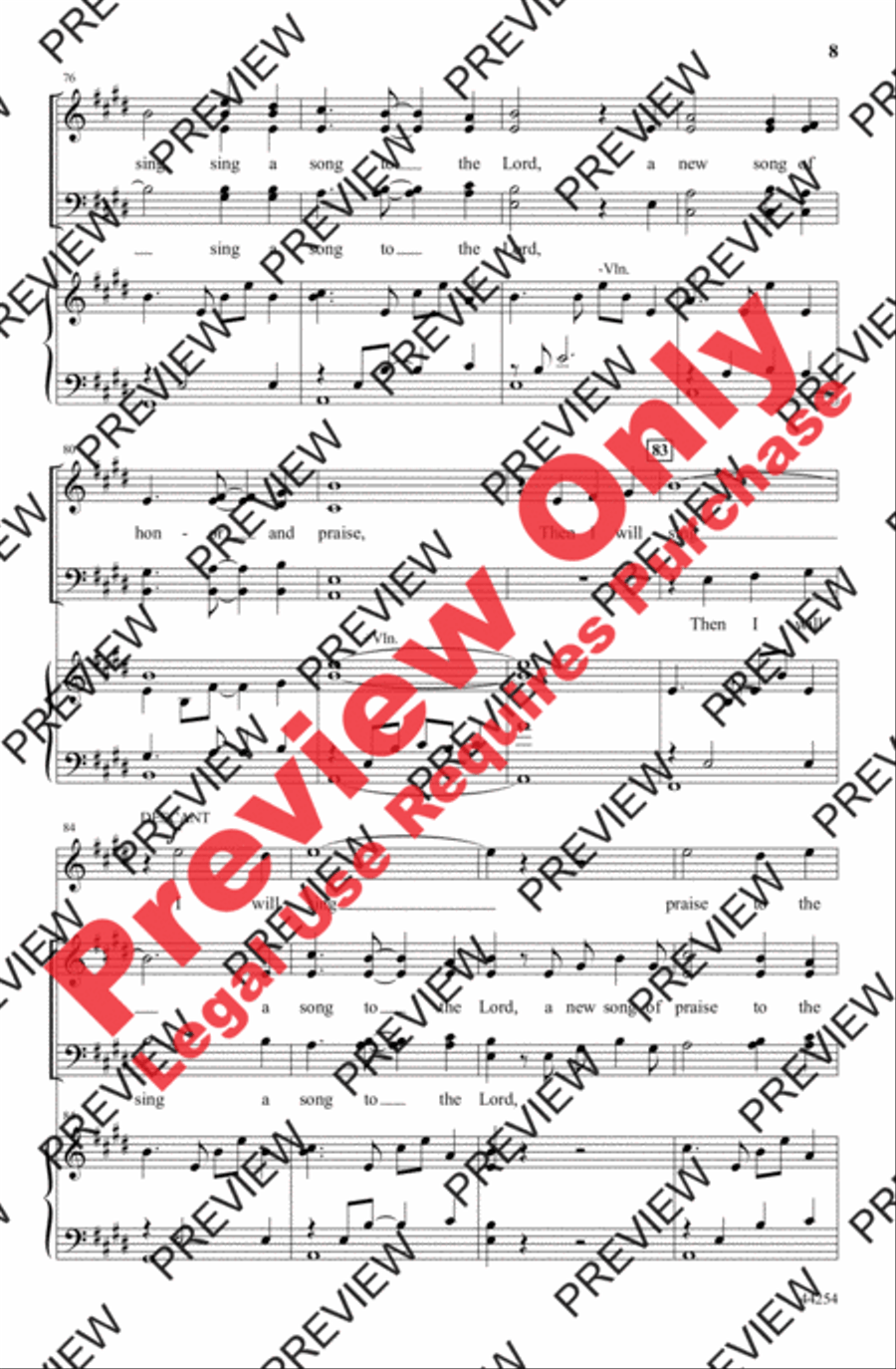 Celtic Canticle Celtic Canticle 4-Part scores gallery preview page 8