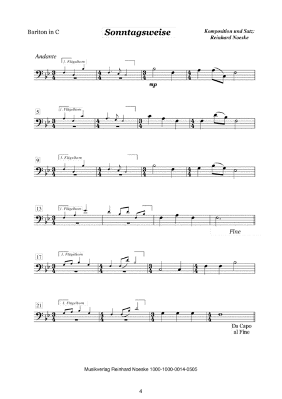 Acht Bläserweisen im alpenländischen Stil für Blechbläserquintett Brass Ensemble scores gallery preview page 6