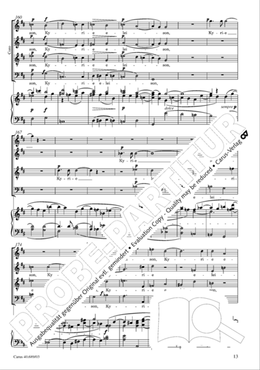 Missa solemnis Missa solemnis 4-Part scores gallery preview page 14