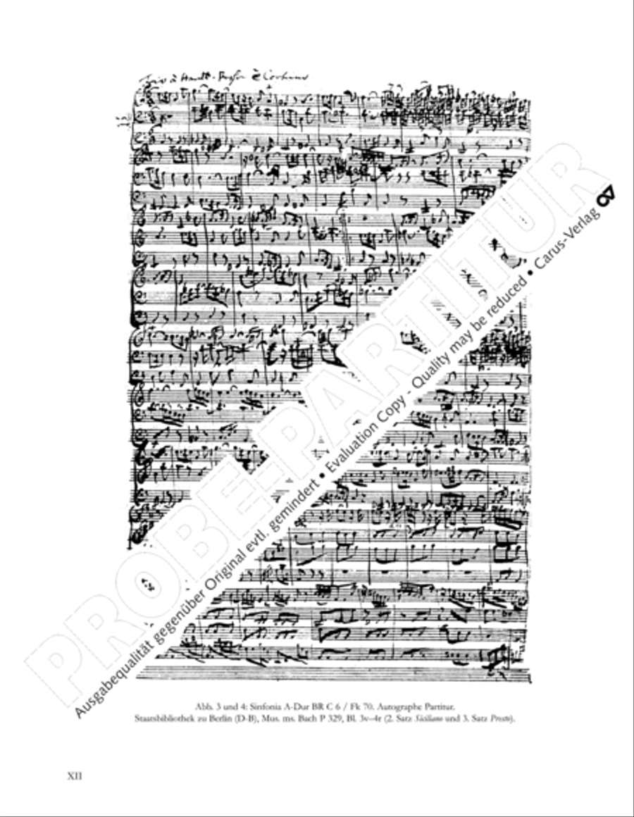 Gesamtausgabe Band 6 (Orchestermusik III: Sinfonien) Orchestra scores gallery preview page 13