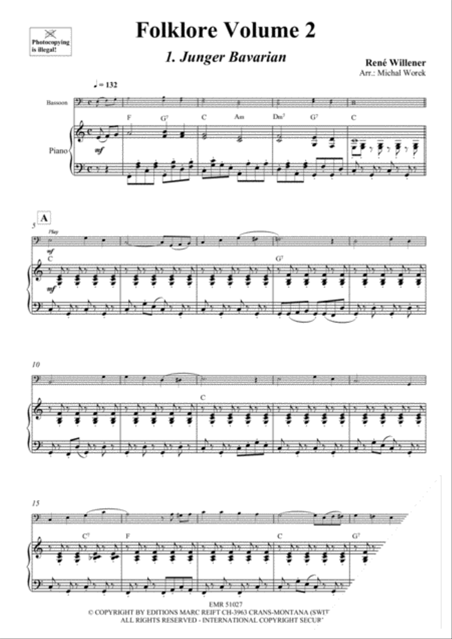Folklore Volume 2 Bassoon Solo scores gallery preview page 4