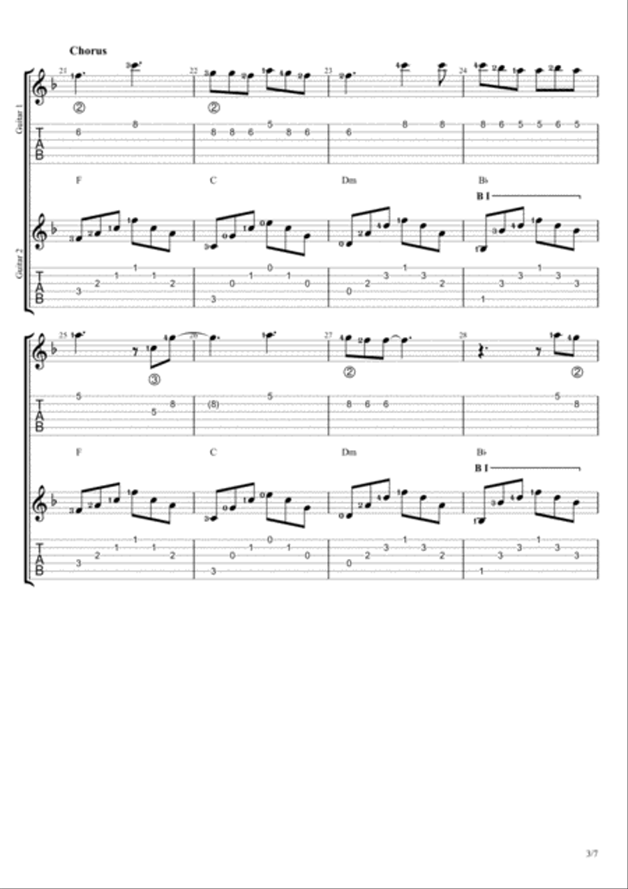 When I Look At You Electric Guitar scores gallery preview page 3