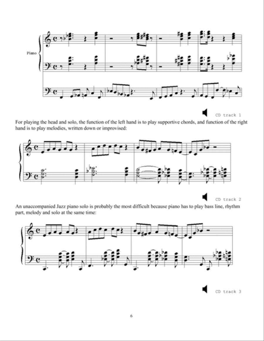 Jazz Piano Lines and Phrases Voice scores gallery preview page 6