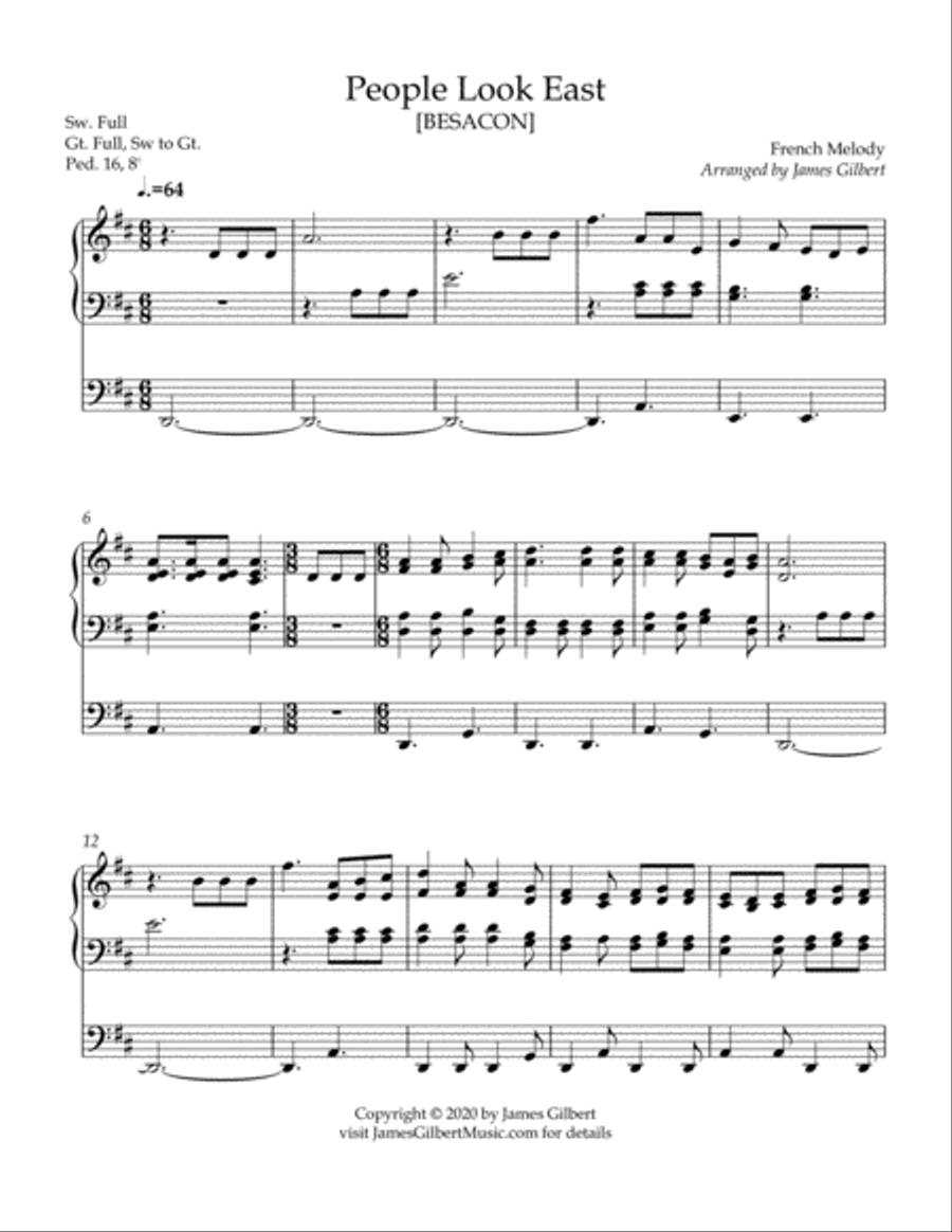 People Look East People Look East Organ Solo scores gallery preview page 2