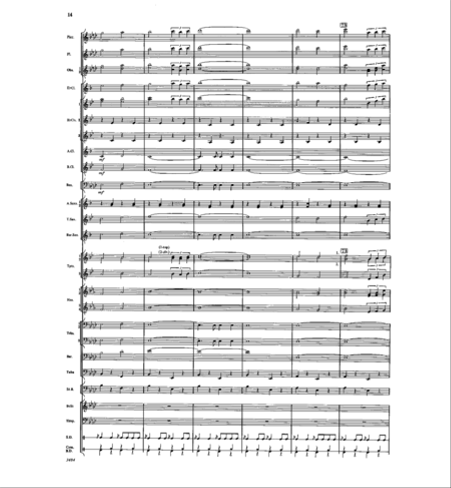 The Americans Concert Band scores gallery preview page 13