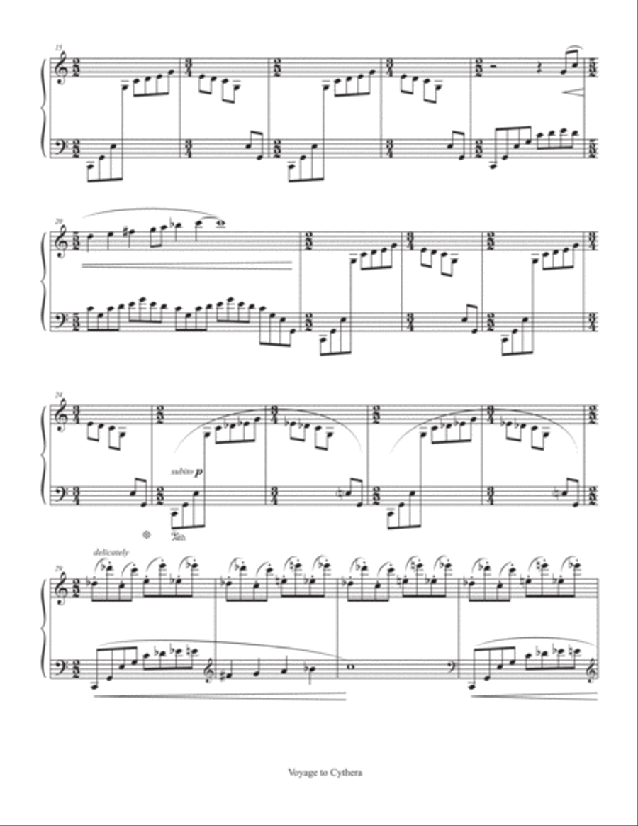 Four Mythological Pieces Piano Solo scores gallery preview page 3