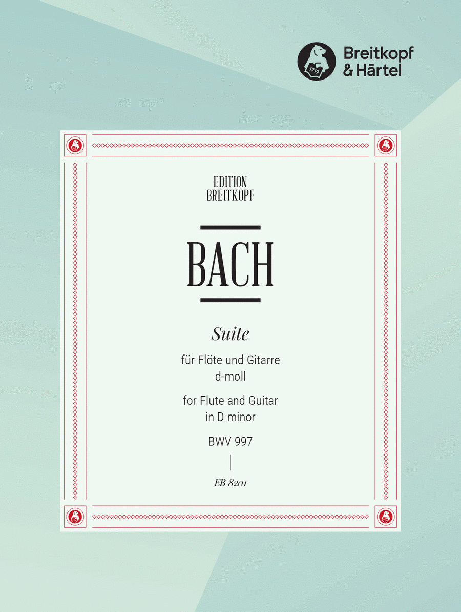 Partita in C minor BWV 997 Classical Guitar scores gallery preview page 1
