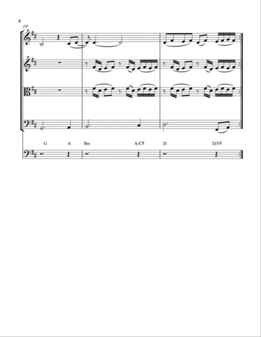 Oceans (where Feet May Fail) String Trio scores gallery preview page 6