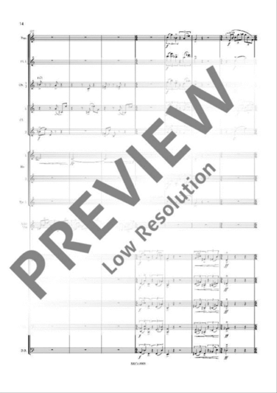 Violin Concerto Orchestra scores gallery preview page 16