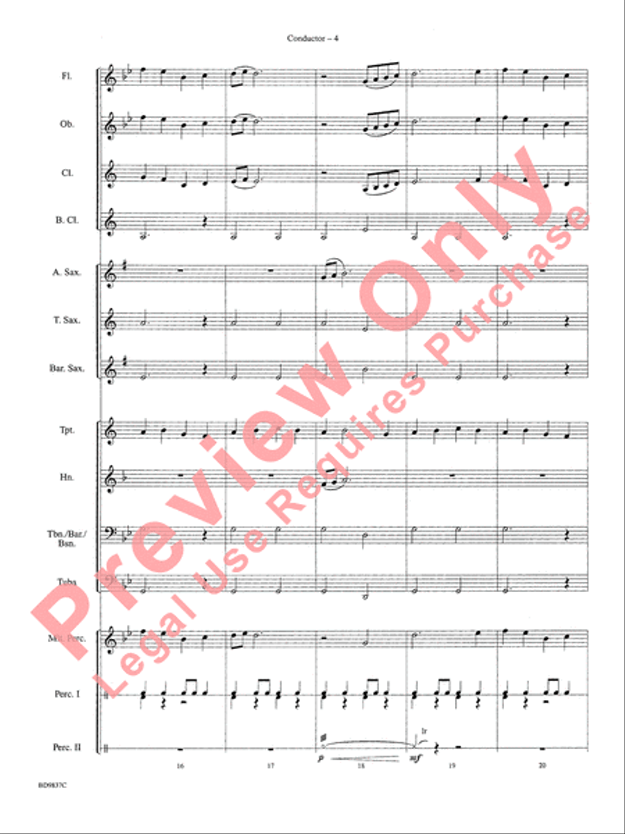 The Rings of Saturn The Rings of Saturn Concert Band scores gallery preview page 7