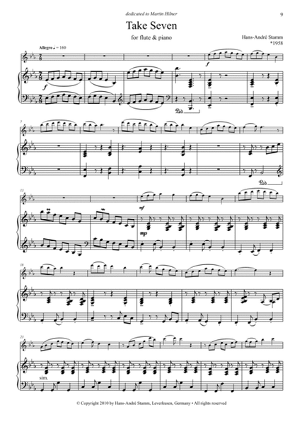 Ten pieces for flute & piano