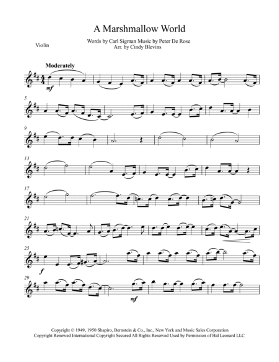 A Marshmallow World A Marshmallow World String Trio scores gallery preview page 6