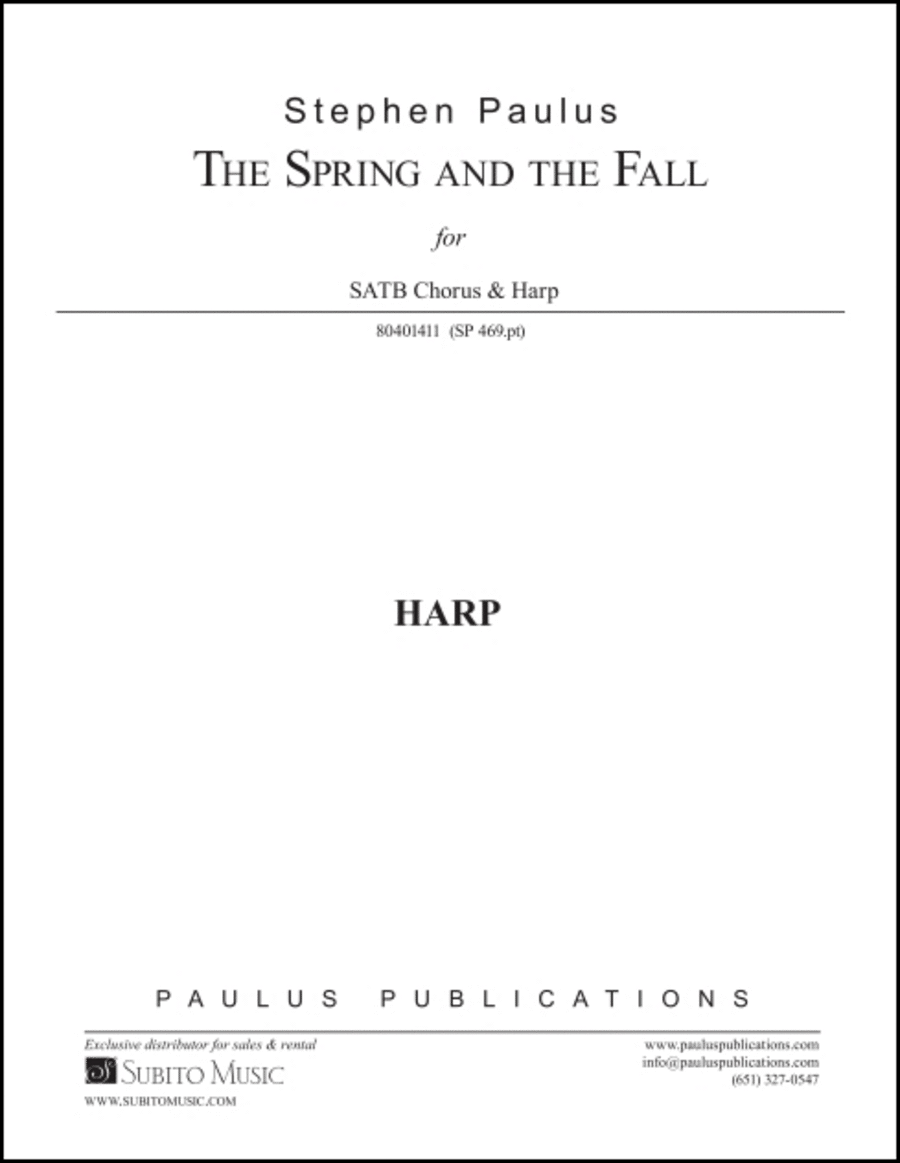 The Spring and the Fall, - Harp Part