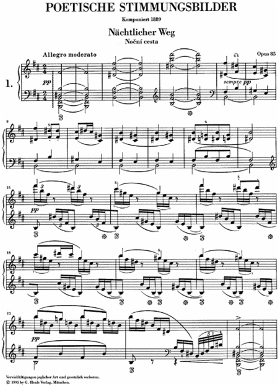 Poetical Tone Pictures Op. 85 Piano Solo scores gallery preview page 2