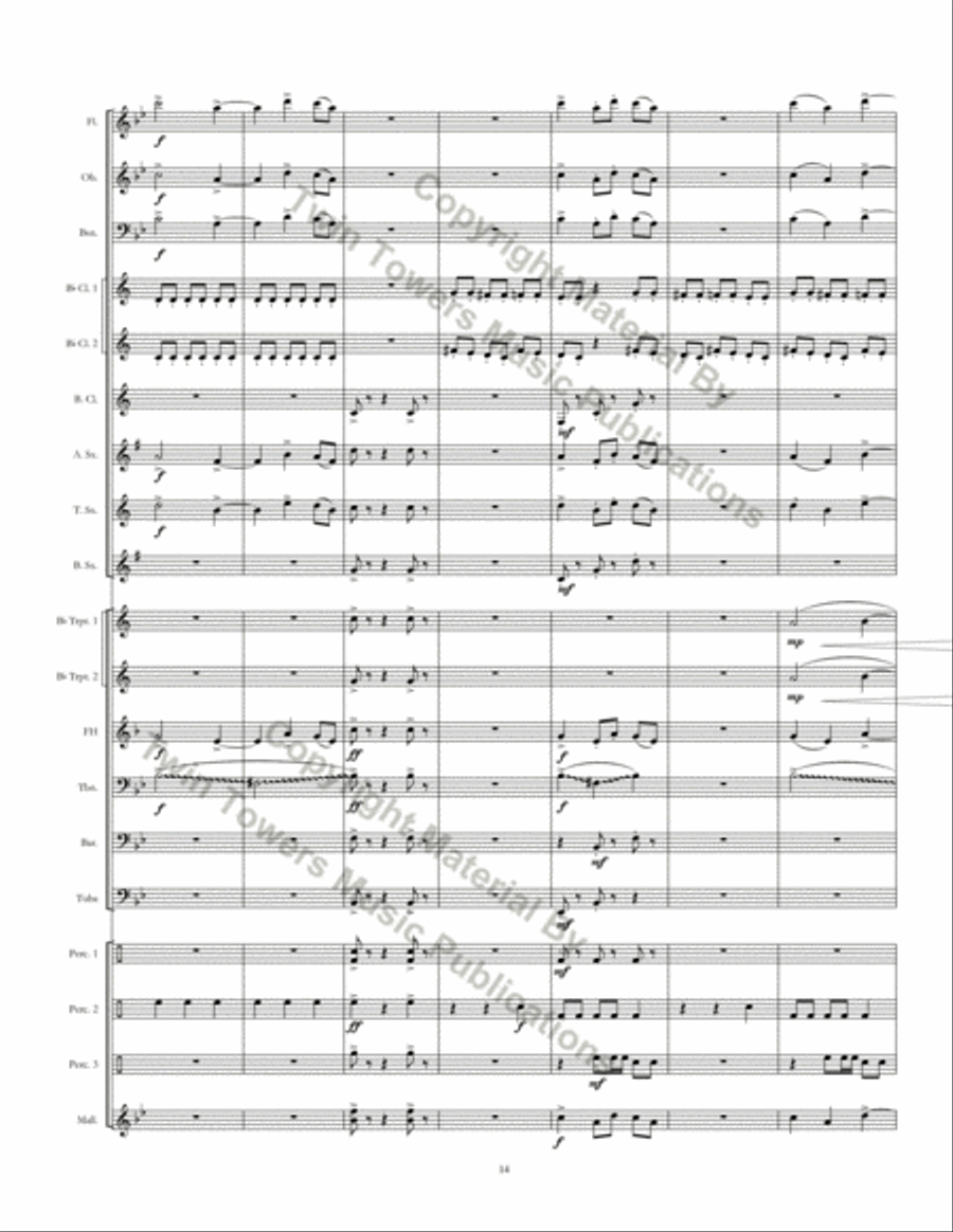 Running With Scissors Concert Band scores gallery preview page 15