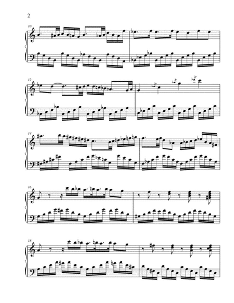 Solo for Virtuoso Piano in C Major Piano Solo scores gallery preview page 2