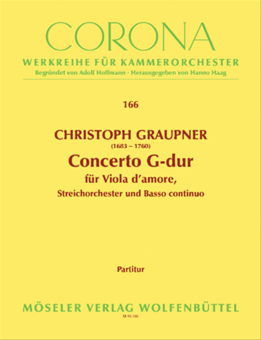 Concerto G-Dur Chamber Orchestra scores gallery preview page 1