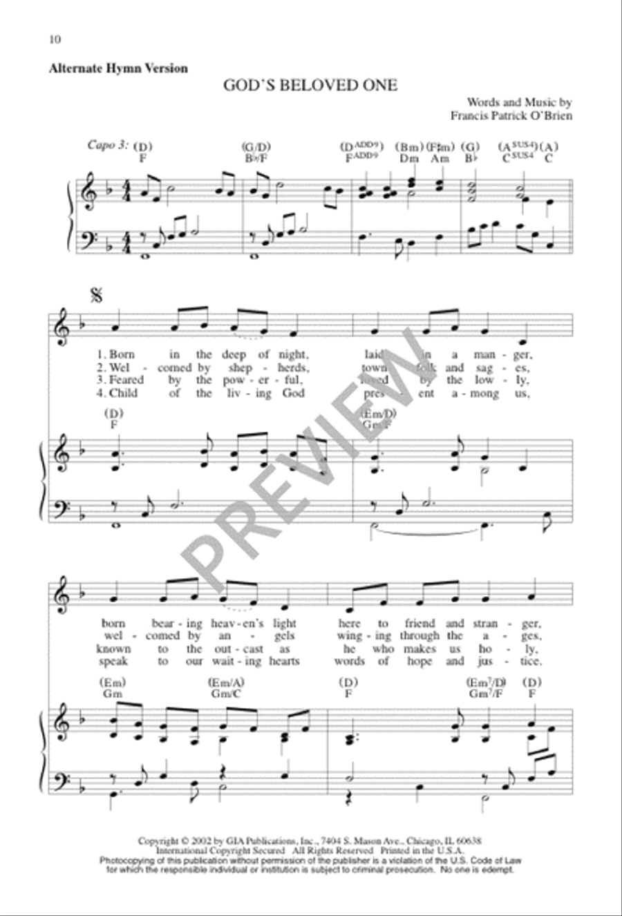 God's Beloved One God's Beloved One 3-Part scores gallery preview page 10