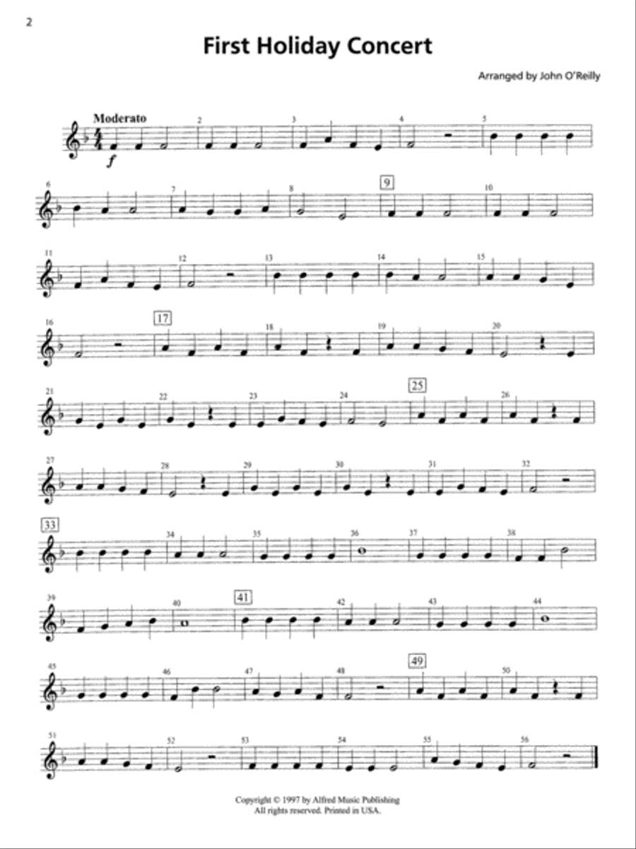 Accent on Performance Holiday Collection Concert Band scores gallery preview page 3