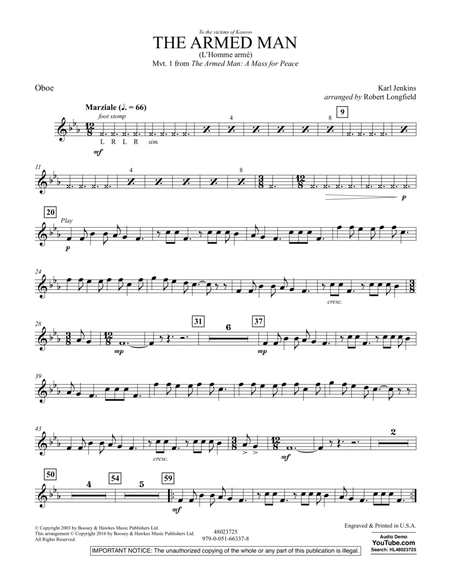 The Armed Man (from A Mass for Peace) (arr. Robert Longfield) - Oboe