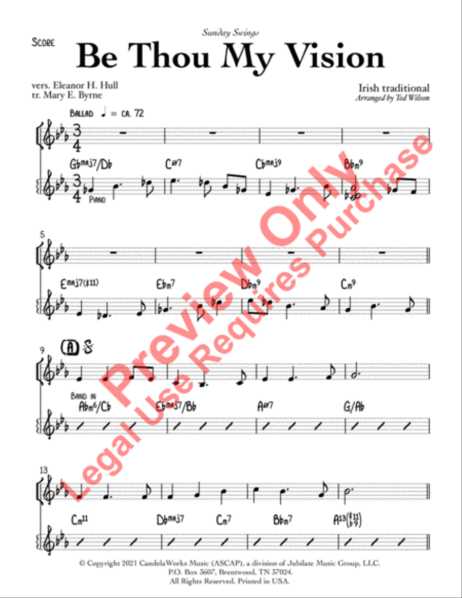 Sunday Swings - Orchestration CD-Rom Jazz Ensemble scores gallery preview page 3