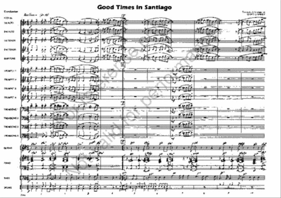 Good Times in Santiago Good Times in Santiago Jazz Ensemble scores gallery preview page 2