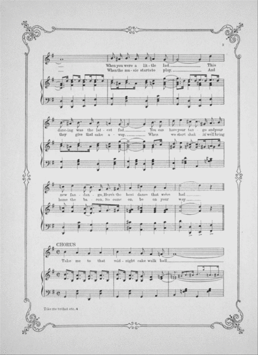 Take Me to the Midnight Cake Walk Ball Voice scores gallery preview page 3