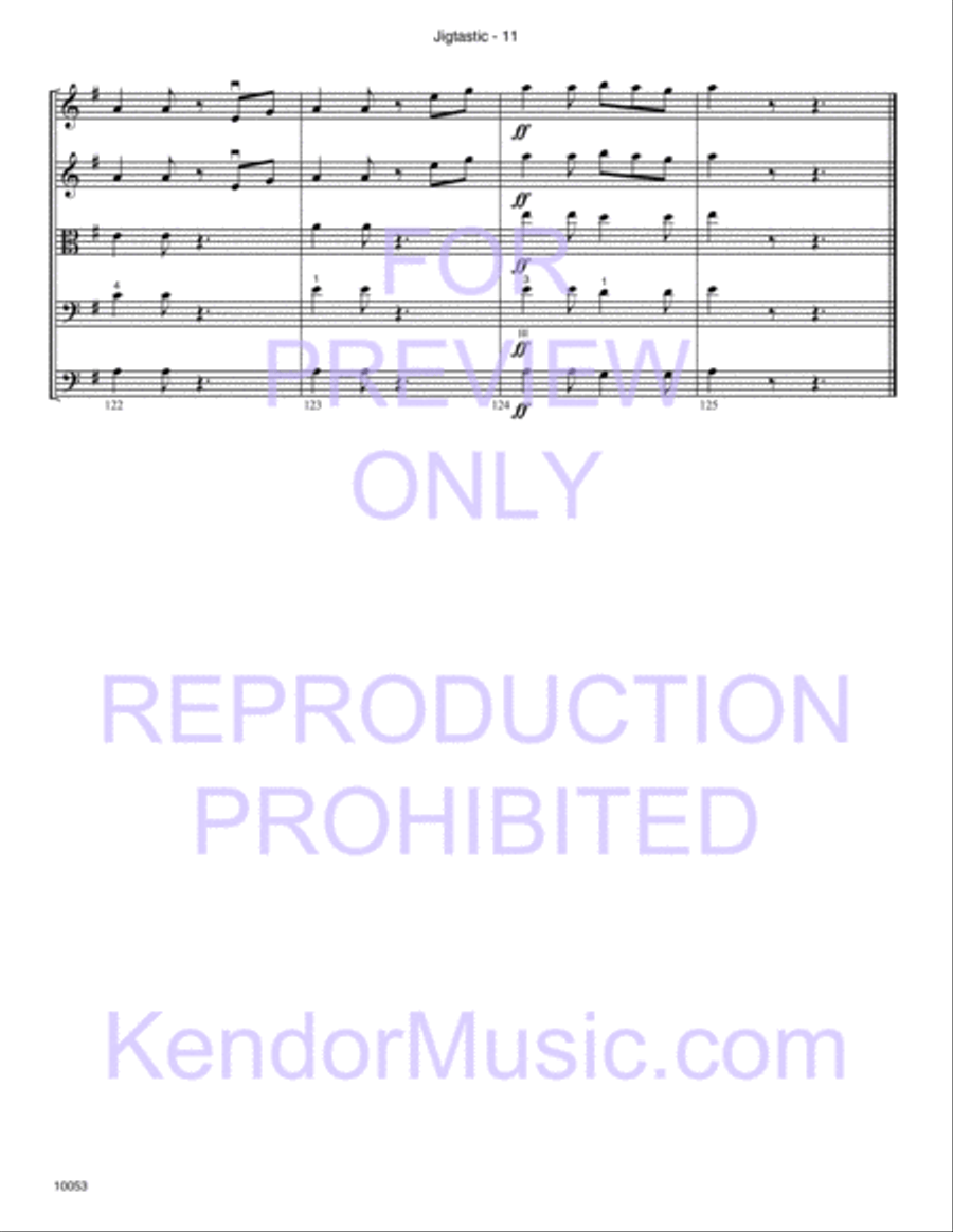 Jigtastic Jigtastic String Orchestra scores gallery preview page 12