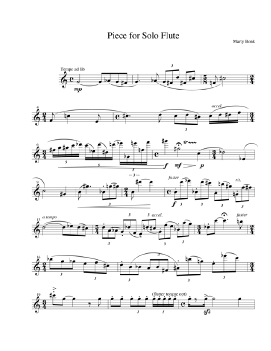 Flute Study Flute Study Flute Solo scores gallery preview page 1