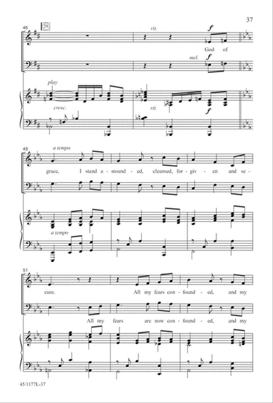 5 Getty Anthems for about 10 Singers 4-Part scores gallery preview page 38