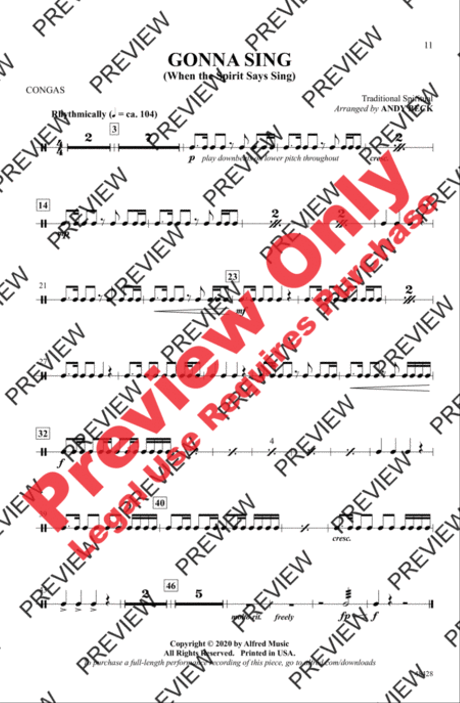 Gonna Sing Gonna Sing 2-Part scores gallery preview page 11