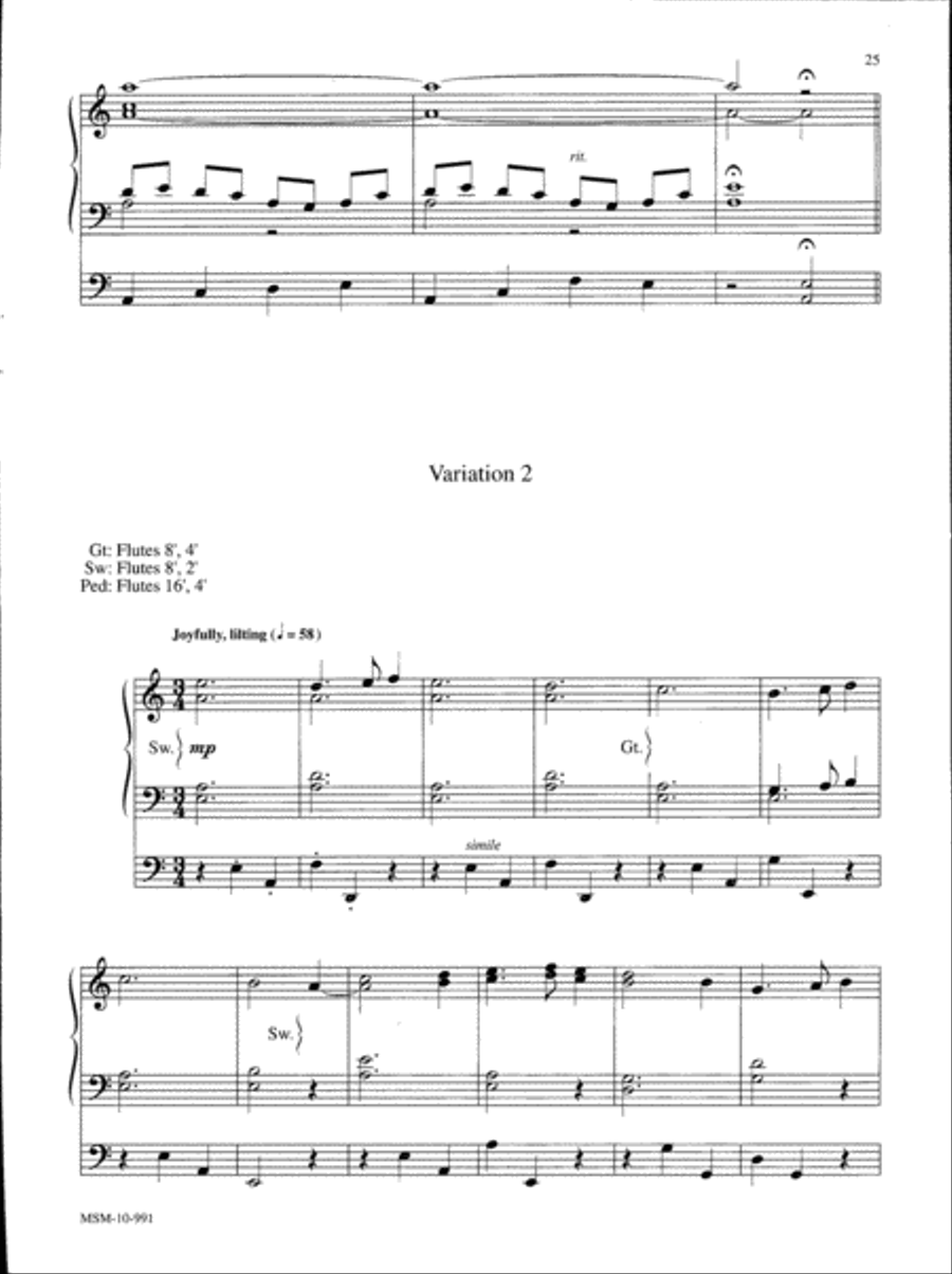 Marilyn Mason Music Library, Volume 2 Organ scores gallery preview page 9