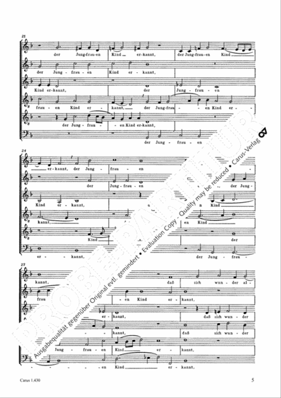 Now come, the nation's Saviour (Nun komm, der Heiden Heiland) Choir scores gallery preview page 5