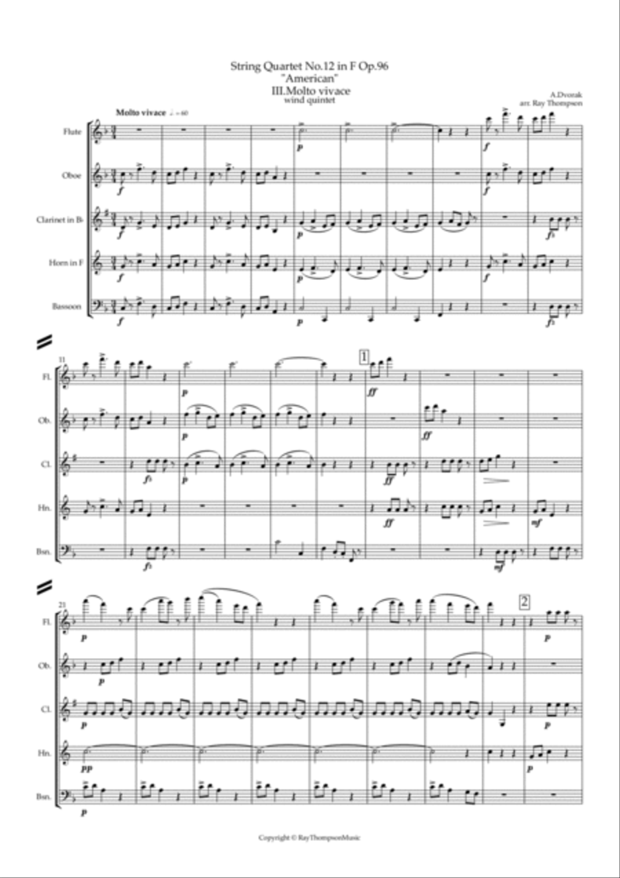 Dvorak: String Quartet No.12 in F Op.96 
