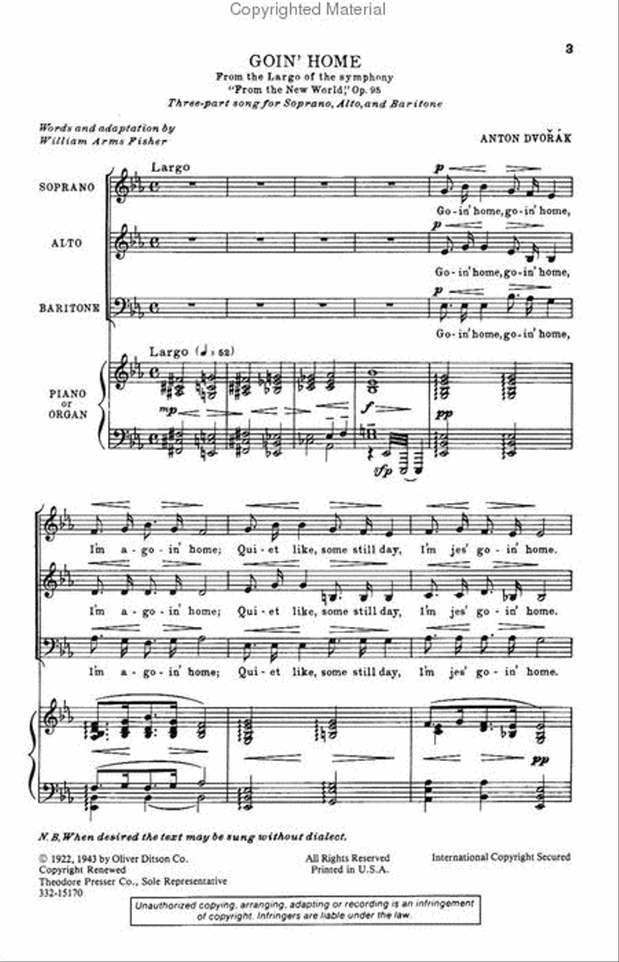 Goin' Home 3-Part scores gallery preview page 2