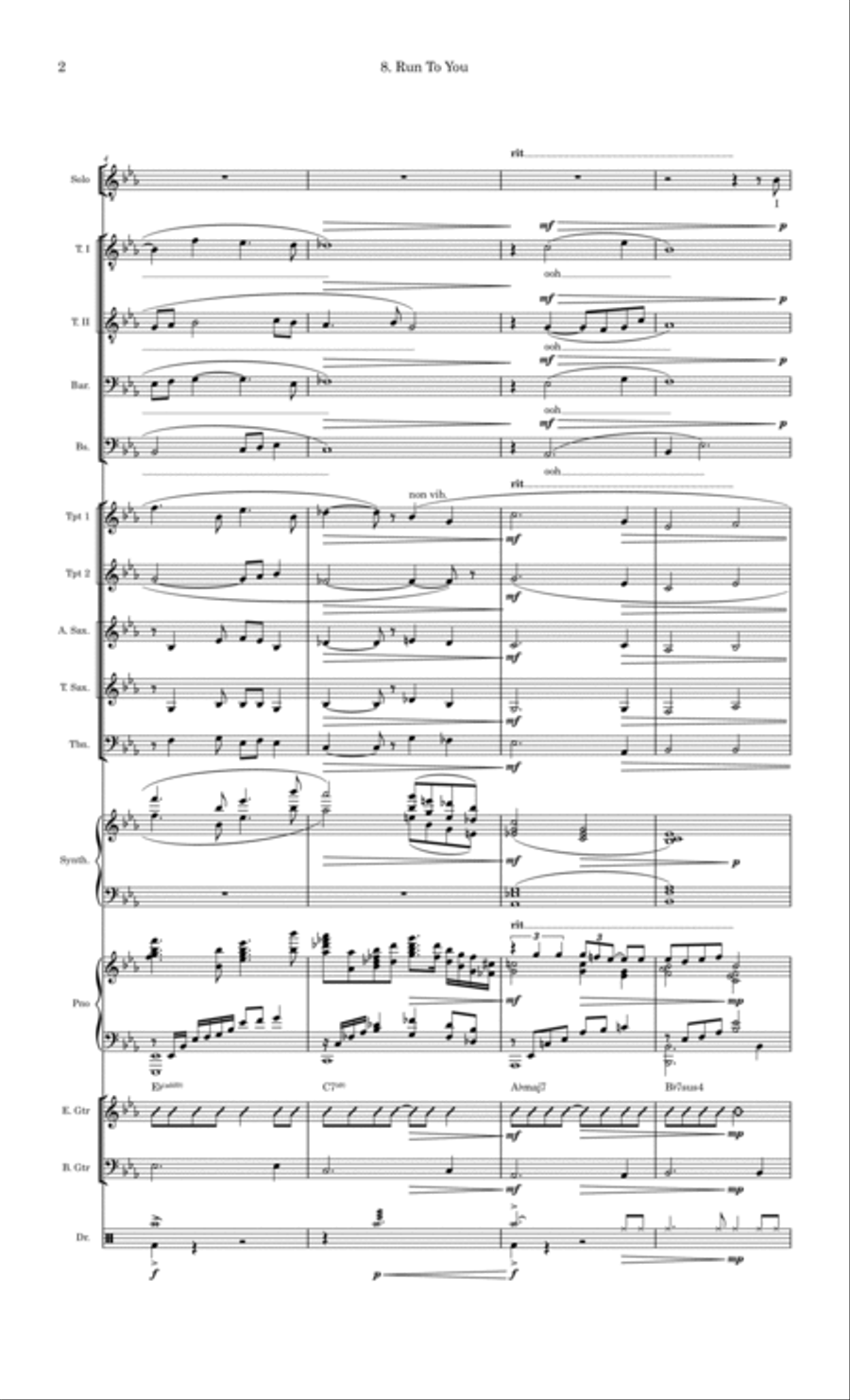 Run To You Large Ensemble scores gallery preview page 2