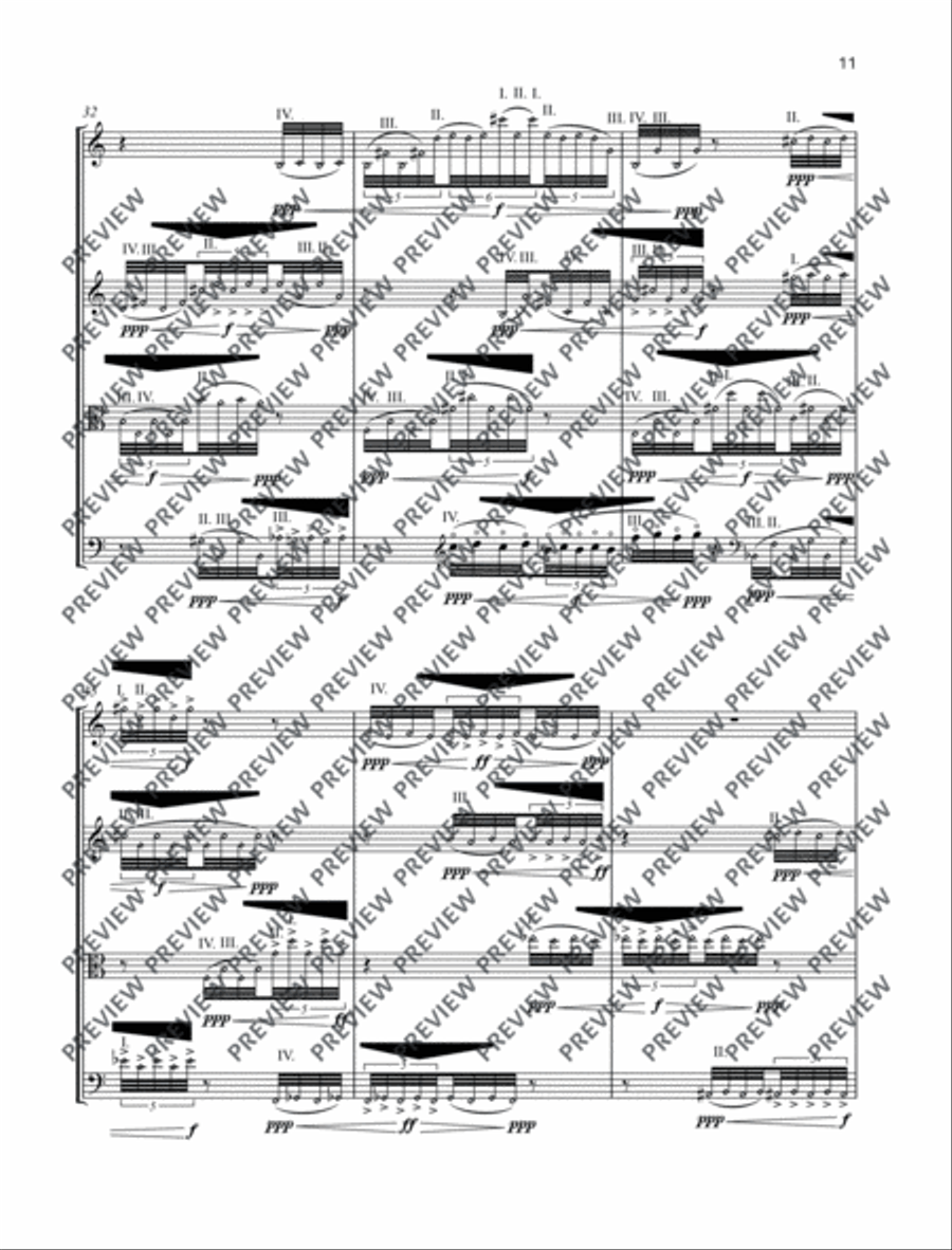 Elogio de la sombra String Quartet scores gallery preview page 12