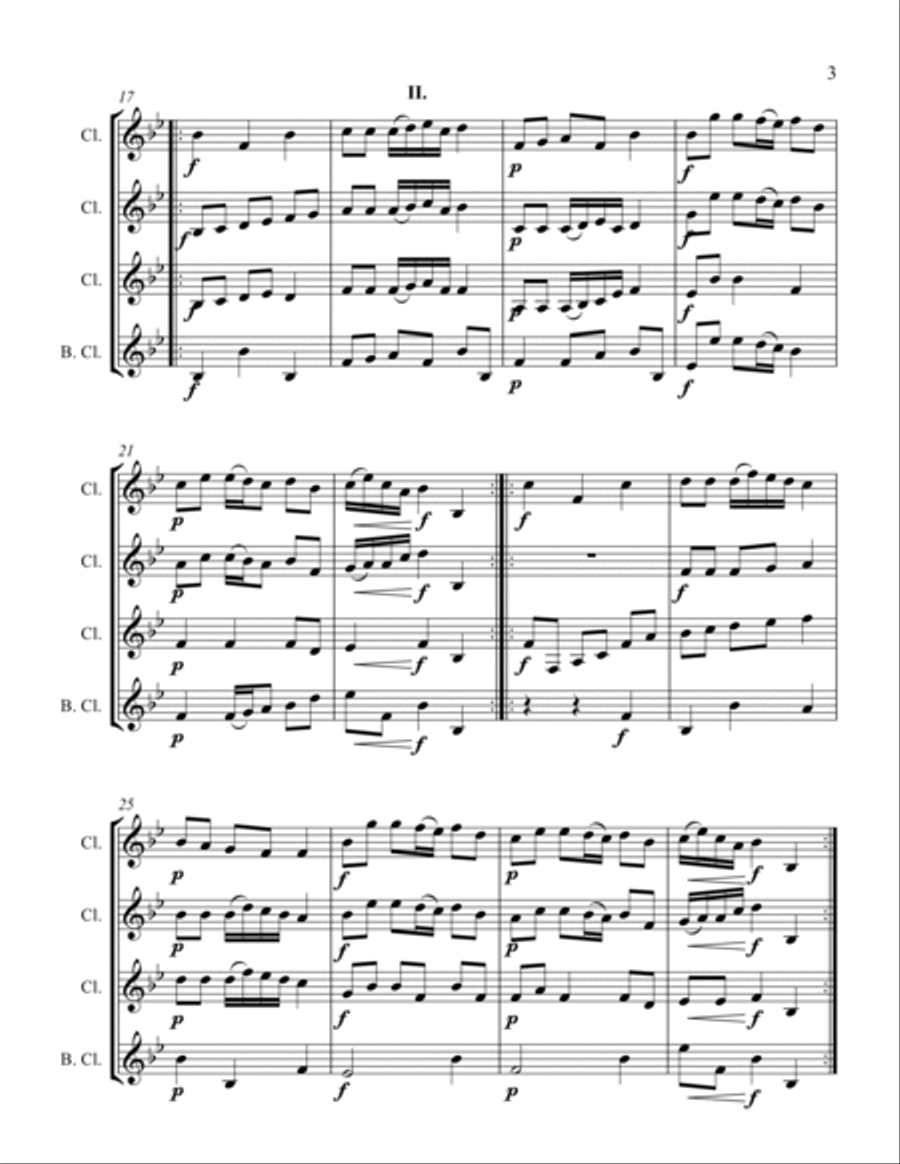 Polonaise Polonaise Woodwind Quartet scores gallery preview page 3