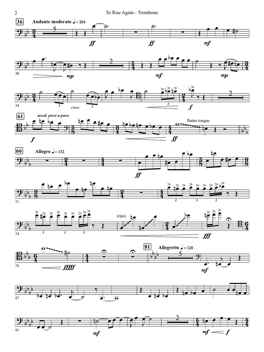 To Rise Again Piano scores gallery preview page 2