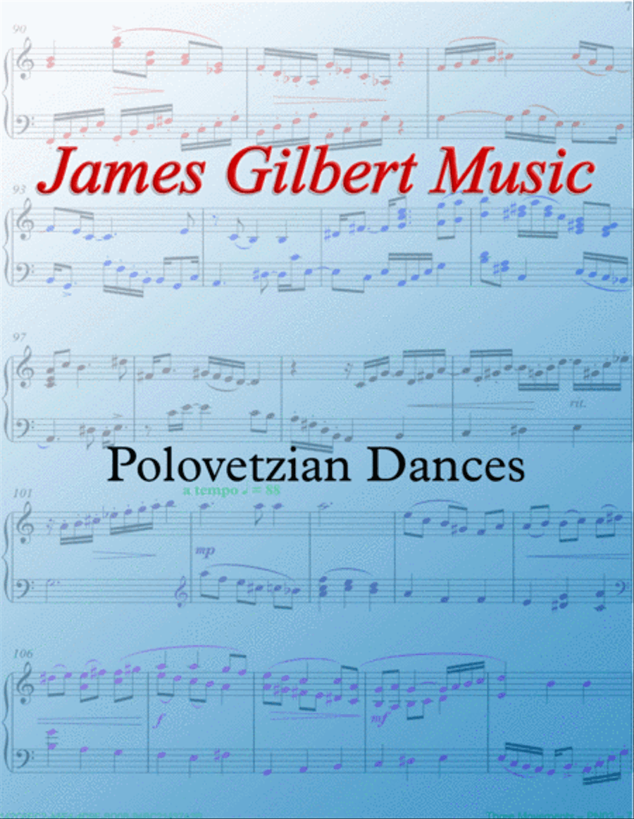 Polovetzian Dances Polovetzian Dances Piano Solo scores gallery preview page 1