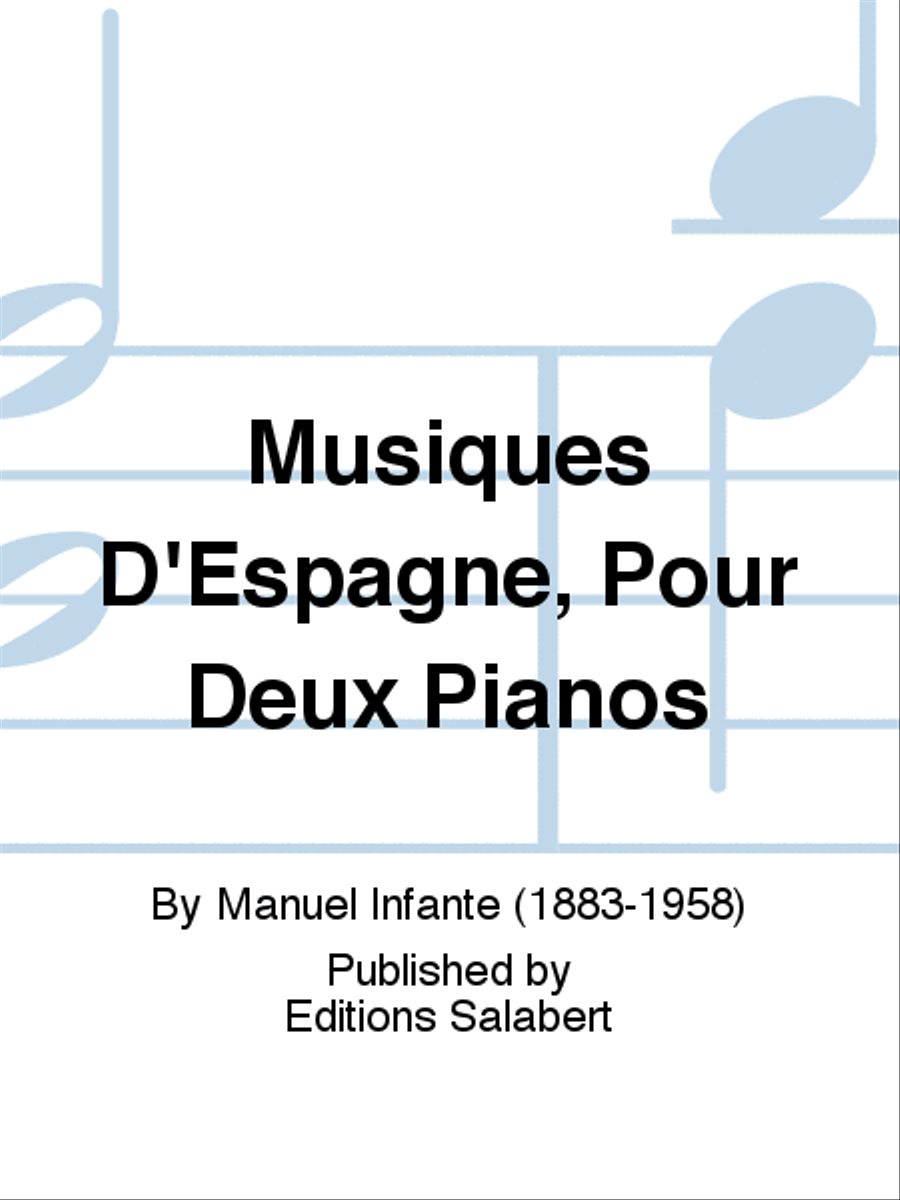 Musiques D'Espagne, Pour Deux Pianos 2 Pianos, 4-Hands scores gallery preview page 1
