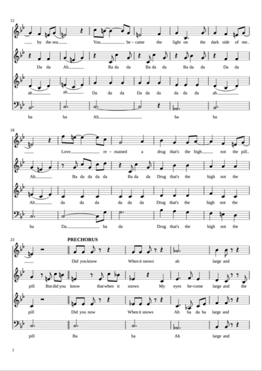 Kiss From A Rose 3-Part scores gallery preview page 3