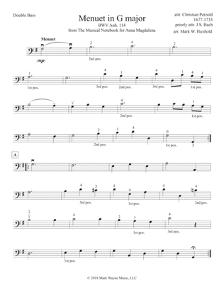 Menuet in G major BWV 114