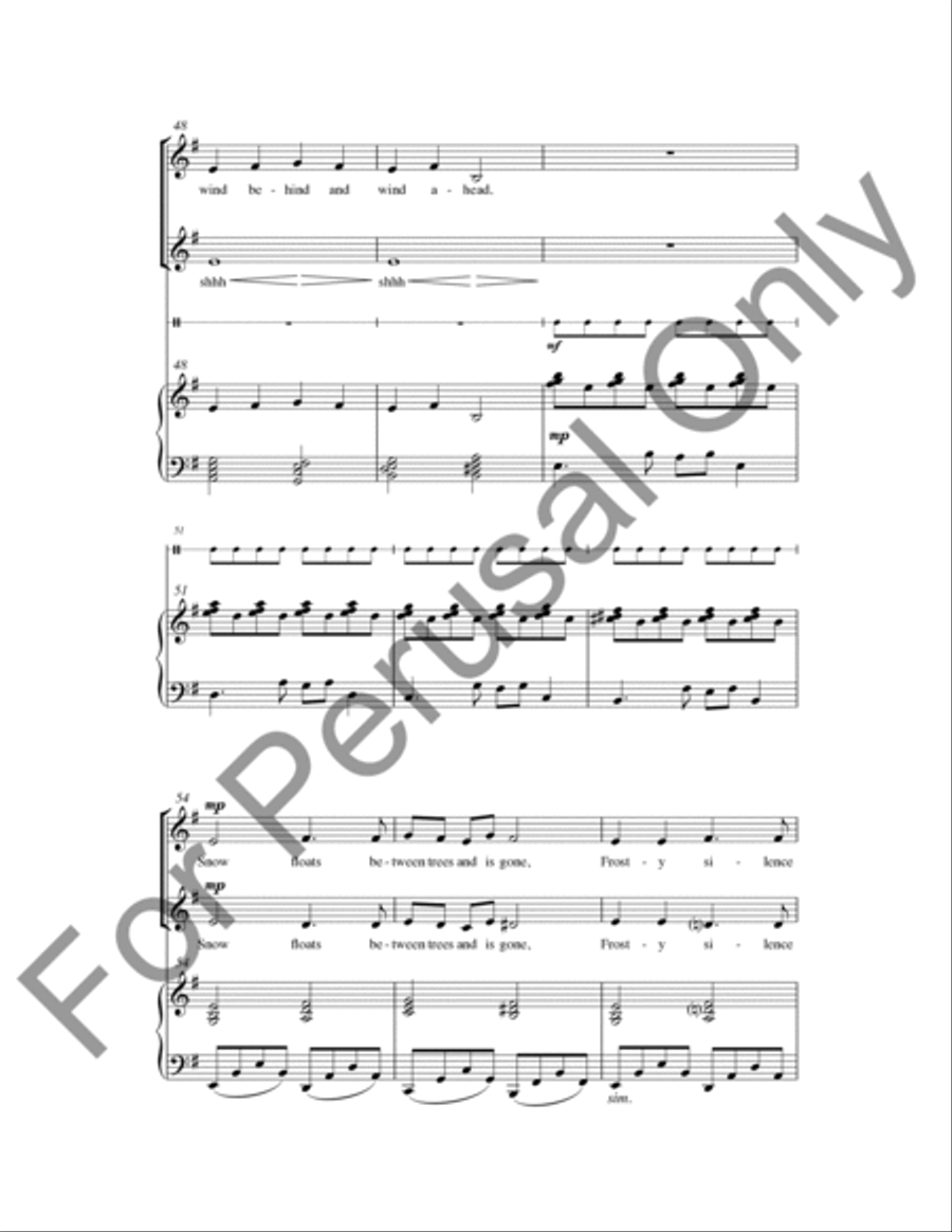 Winter Woods Winter Woods Choir scores gallery preview page 7
