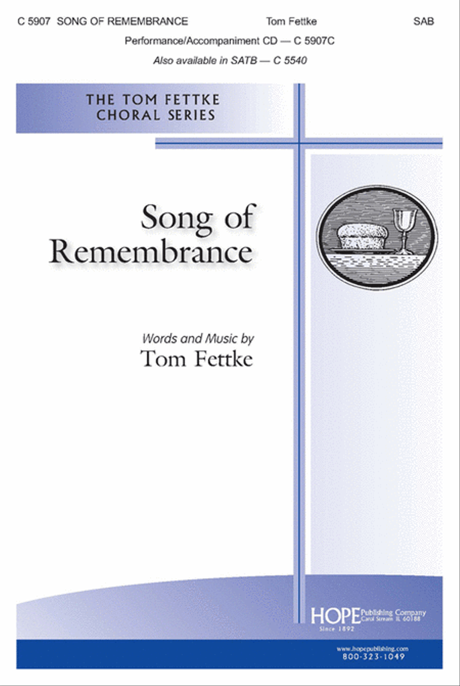 Song of Remembrance 3-Part scores gallery preview page 1
