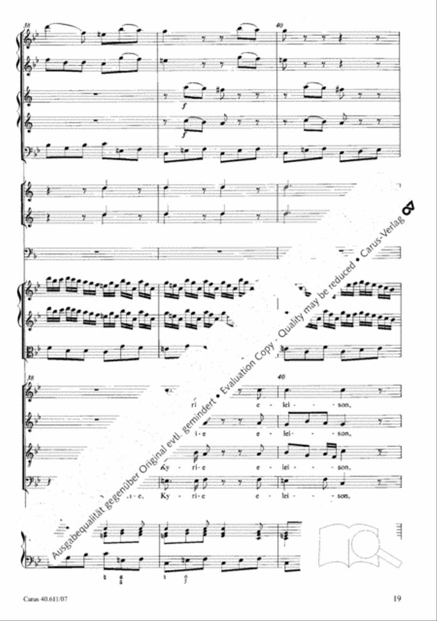Missa solemnis in B Missa solemnis in B 4-Part scores gallery preview page 20