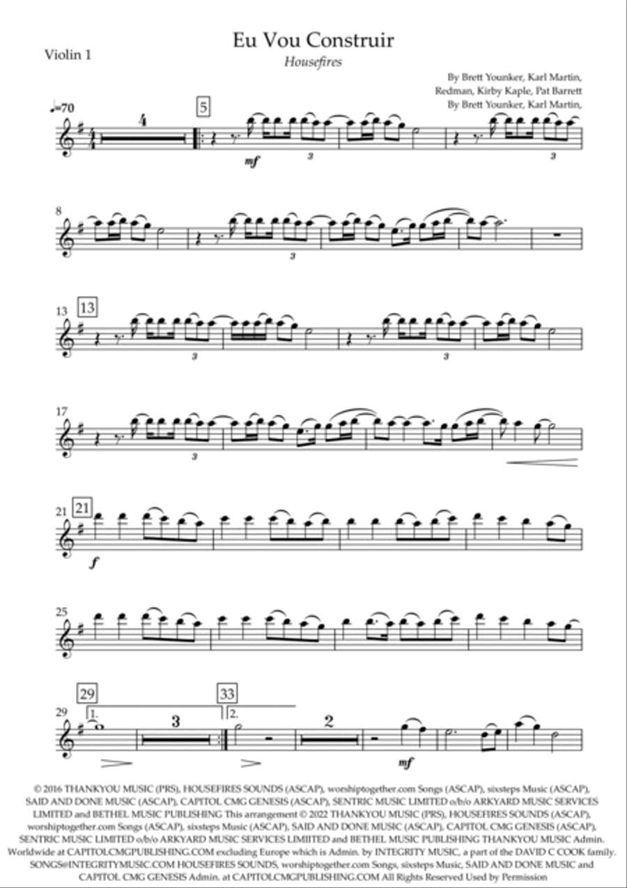 Build My Life String Trio scores gallery preview page 6