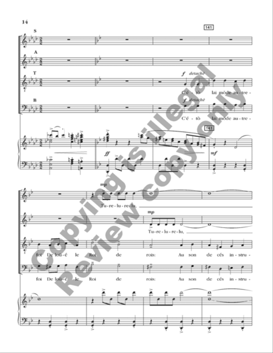 A Symphony of Carols (Choral Score) 4-Part scores gallery preview page 25